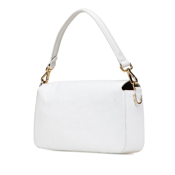 Fendi Baguette Shoulder Bag White Leather - Picture 2 of 8